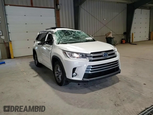 2018 Toyota Highlander Hybrid Limited with VIN 5TDDGRFH7JS040153, listed as a Copart auction lot 55500815 with 62,739 mi miles and Salvage title. Bid and sale history available at DreamBid. Image 14.