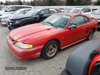1995 Ford Mustang with VIN 1FALP4041SF254079, listed as a Copart auction lot 82995564 with 164,668 mi miles and Non Repairable. Bid and sale history available at carsss.com. Image 1.