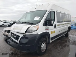 2020 Ram ProMaster Cargo Van with VIN 3C6TRVDGXLE110693, listed as a IAAI auction lot 41259157 with 83,385 mi miles. Bid and sale history available at carsss.com. Image 2.