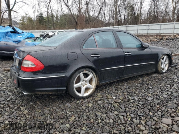 2009 Mercedes-Benz E-Class Luxury 3.5L with VIN WDBUF56X99B373751, listed as a Copart auction lot 50135705 with 116,204 mi miles and Salvage Title. Bid and sale history available at carsss.com. Image 3.
