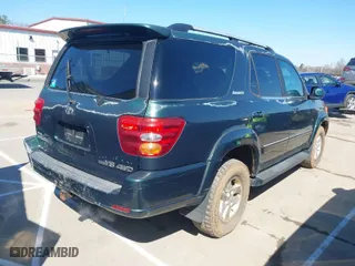 2001 Toyota Sequoia Limited with VIN 5TDBT48A01S048312, listed as a IAAI auction lot 41705751 with 283,397 mi miles. Bid and sale history available at carsss.com. Image 4.
