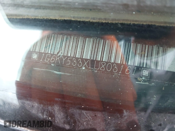 1990 Cadillac Seville z VIN 1G6KY533XLU803161, wystawiony jako IAAI lot #42164352 z przebiegiem Nie podano mil oraz . Historia ofert i sprzedaży dostępna na DreamBid. Obrazek 9.