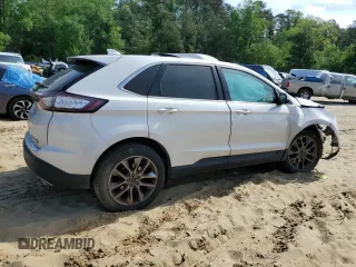 2015 Ford Edge Titanium with VIN 2FMTK4K84FBB07704, listed as a Copart auction lot 48859925 with 0 mi miles and Non Repairable. Bid and sale history available at carsss.com. Image 3.