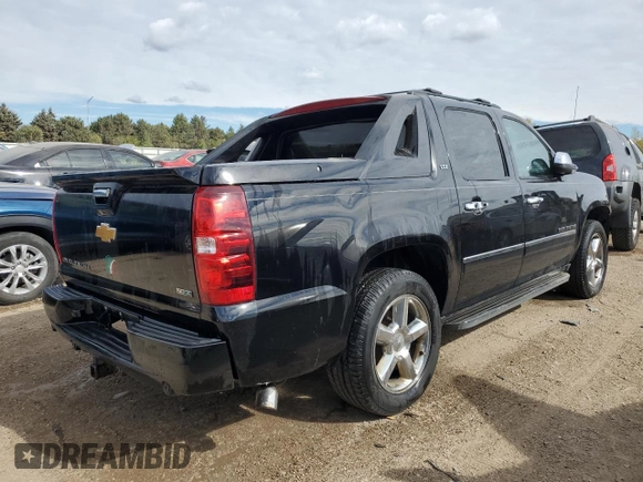2012 Chevrolet Avalanche LTZ with VIN 3GNTKGE76CG110421, listed as a Copart auction lot 75436804 with 159,044 mi miles and Salvage Title. Bid and sale history available at DreamBid. Image 3.