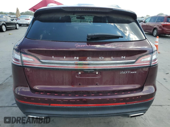 2019 Lincoln Nautilus Standard z VIN 2LMPJ8J96KBL19699, wystawiony jako Copart lot #69226394 z przebiegiem Nie podano mil oraz Szkoda całkowita • Salvage title. Historia ofert i sprzedaży dostępna na DreamBid. Obrazek 6.