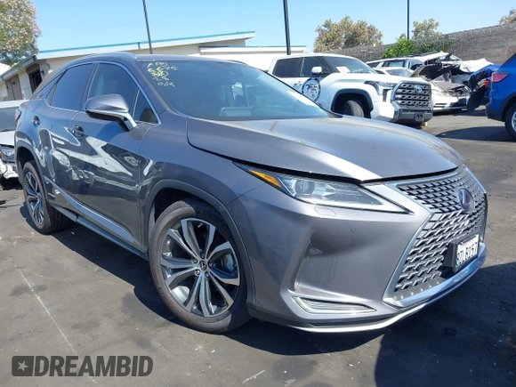 2022 Lexus RX 450h with VIN 2T2HGMDA4NC077617, listed as a IAAI auction lot 42489655 with 37,683 mi miles and . Bid and sale history available at DreamBid. Image 1.