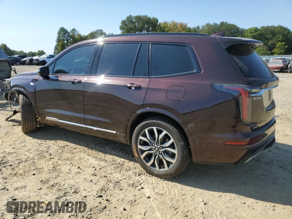 2021 Cadillac XT6 Sport with VIN 1GYKPGRS1MZ141432, listed as a Copart auction lot 75810734 with 56,925 mi miles and Salvage title. Bid and sale history available at DreamBid. Image 2.