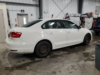 2015 Volkswagen Jetta Sedan 1.8T SE w/Connectivity with VIN 3VWD07AJ9FM230057, listed as a Copart auction lot 47434205 with 163,453 mi miles and Clean Title. Bid and sale history available at carsss.com. Image 3.