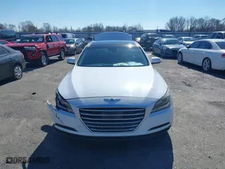 2015 Hyundai Genesis 3.8L with VIN KMHGN4JE7FU082789, listed as a IAAI auction lot 41480393 with 84,481 mi miles. Bid and sale history available at carsss.com. Image 12.