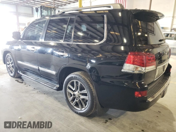 2015 Lexus LX 570 with VIN JTJHY7AX5F4173513, listed as a Copart auction lot 87815355 with 141,915 mi miles and Salvage Title. Bid and sale history available at DreamBid. Image 2.