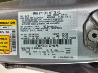 2020 Ford Fusion SE with VIN 3FA6P0HD4LR224878, listed as a Copart auction lot 61371885 with 68,129 mi miles and Clean title. Bid and sale history available at DreamBid. Image 12.