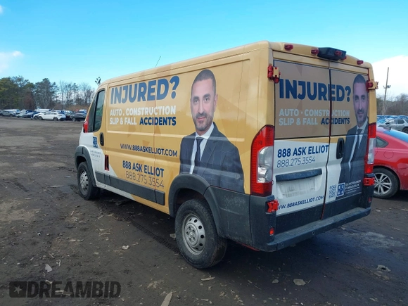 2020 Ram ProMaster Cargo with VIN 3C6TRVAG5LE104207, listed as a IAAI auction lot 41429849 with 52,971 mi miles and . Bid and sale history available at DreamBid. Image 3.