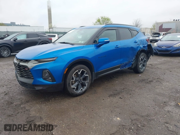 2020 Chevrolet Blazer RS z VIN 3GNKBKRSXLS696602, wystawiony jako IAAI lot #41954755 z przebiegiem 34 759 mil mil oraz . Historia ofert i sprzedaży dostępna na DreamBid. Obrazek 16.