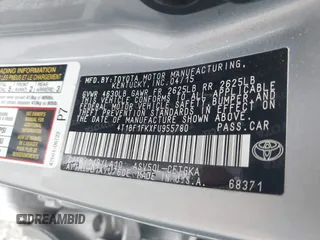 2015 Toyota Camry XLE with VIN 4T1BF1FKXFU955780, listed as a IAAI auction lot 41731667 with 210,750 mi miles and . Bid and sale history available at DreamBid. Image 9.