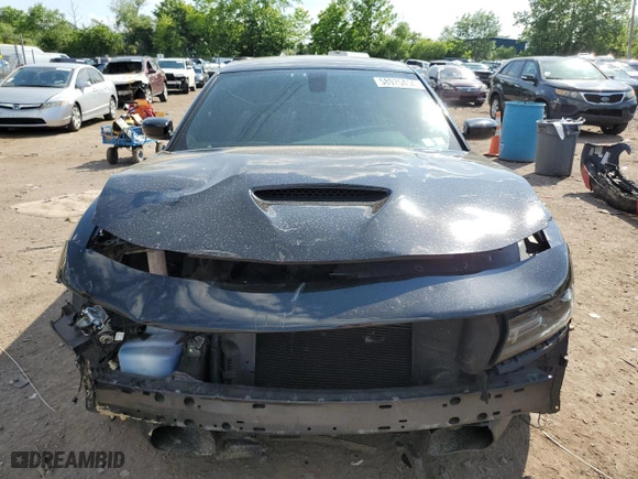 2017 Dodge Charger R/T Scat Pack with VIN 2C3CDXGJ4HH644315, listed as a Copart auction lot 58975454 with 0 mi miles and Salvage Title. Bid and sale history available at carsss.com. Image 5.