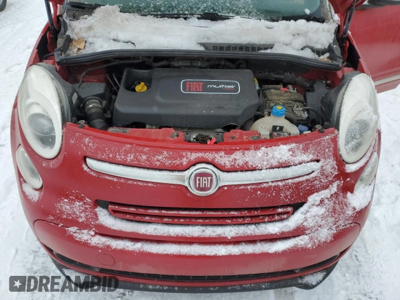 2014 FIAT 500L Lounge with VIN ZFBCFACHXEZ024704, listed as a Copart auction lot 43133285 with 111,279 mi miles and Salvage Title. Bid and sale history available at DreamBid. Image 11.