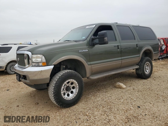 2001 Ford Excursion Limited z VIN 1FMSU43F91EA10949, wystawiony jako Copart lot #51003325 z przebiegiem 252 341 mil mil oraz Szkoda całkowita • Salvage title. Historia ofert i sprzedaży dostępna na DreamBid. Obrazek 1.