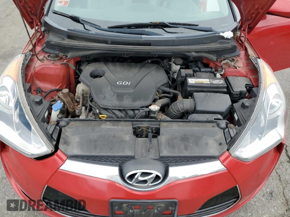 2012 Hyundai Veloster w/Black Int with VIN KMHTC6AD9CU044998, listed as a Copart auction lot 61774285 with 199,415 mi miles and Non repairable. Bid and sale history available at DreamBid. Image 11.