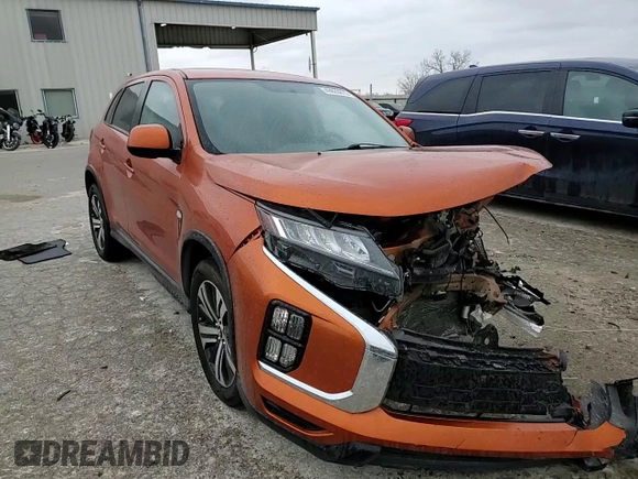 2020 Mitsubishi Outlander ES with VIN JA4AR3AU8LU023191, listed as a Copart auction lot 49803675 with Not provided miles and Salvage title. Bid and sale history available at DreamBid. Image 12.