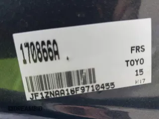2015 Scion FR-S z VIN JF1ZNAA16F9710455, wystawiony jako IAAI lot #41838228 z przebiegiem 103 097 mil mil oraz . Historia ofert i sprzedaży dostępna na DreamBid. Obrazek 9.