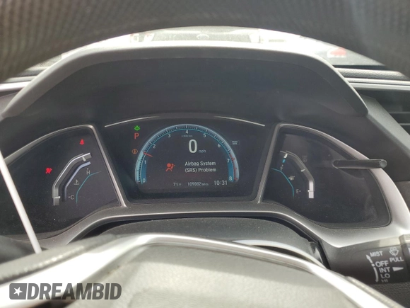 2016 Honda Civic EX with VIN 19XFC2F72GE067069, listed as a Copart auction lot 52583195 with 109,082 mi miles and Salvage Title. Bid and sale history available at DreamBid. Image 9.
