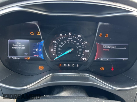 2017 Ford Fusion SE with VIN 3FA6P0H90HR104546, listed as a Copart auction lot 55855145 with 117,398 mi miles and Clean Title. Bid and sale history available at carsss.com. Image 8.