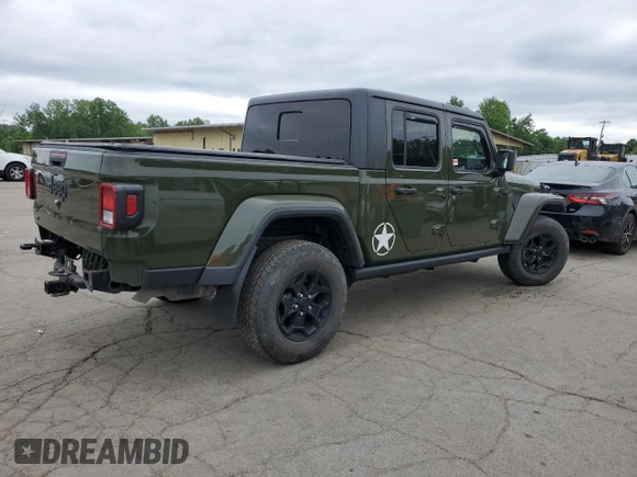 2021 Jeep Gladiator Sport S с VIN 1C6JJTAM3ML554990, выставлен на аукционе Copart как лот 60881425 с пробегом 32 705 миль миль и Списание • Salvage title. История ставок и продаж доступна на DreamBid. Изображение 3.