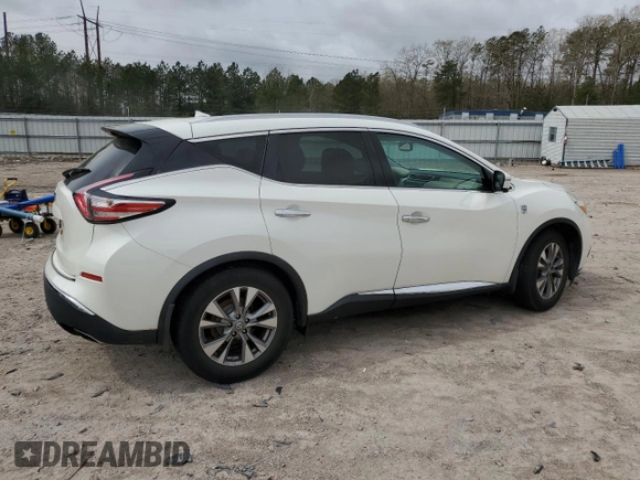 2016 Nissan Murano S with VIN 5N1AZ2MH5GN120150, listed as a Copart auction lot 51844055 with 80,751 mi miles and Salvage Title. Bid and sale history available at DreamBid. Image 3.