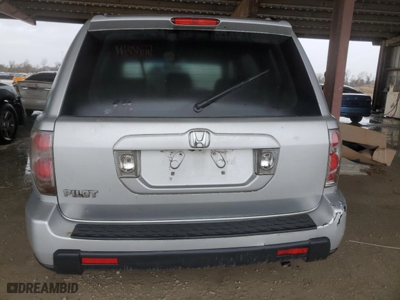 2006 Honda Pilot EX-L with VIN 5FNYF28596B017340, listed as a Copart auction lot 44925225 with 0 mi miles and Clean Title. Bid and sale history available at carsss.com. Image 6.