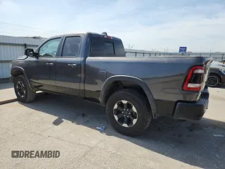 2019 Ram 1500 Rebel z VIN 1C6SRFET7KN875819, wystawiony jako Copart lot #57805775 z przebiegiem 80 521 mil mil oraz Szkoda całkowita • Salvage title. Historia ofert i sprzedaży dostępna na DreamBid. Obrazek 2.