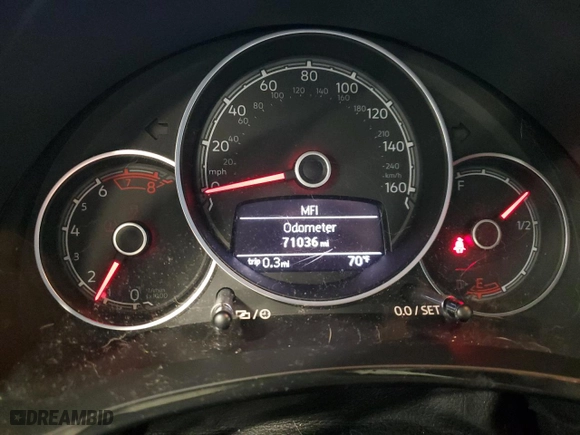 2018 Volkswagen Beetle S with VIN 3VWFD7AT0JM701357, listed as a Copart auction lot 79388934 with 71,036 mi miles and Salvage Title. Bid and sale history available at carsss.com. Image 9.