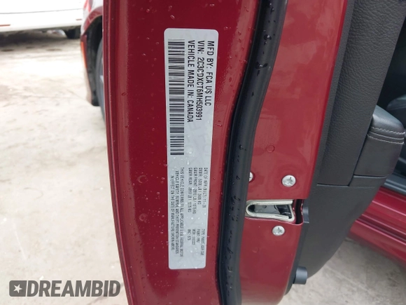2021 Dodge Charger R/T with VIN 2C3CDXCT6MH503991, listed as a IAAI auction lot 41502836 with 107,369 mi miles and . Bid and sale history available at DreamBid. Image 9.