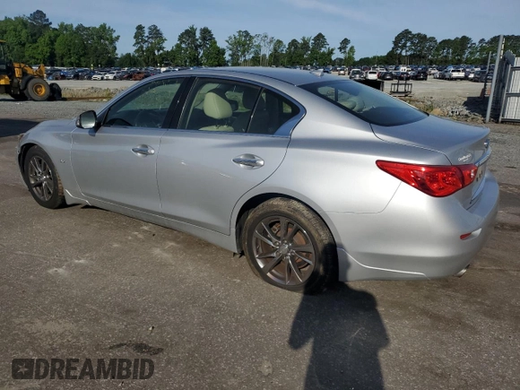 2017 Infiniti Q50 Premium with VIN JN1EV7AP4HM739472, listed as a Copart auction lot 57230925 with 88,352 mi miles and Salvage title. Bid and sale history available at DreamBid. Image 2.