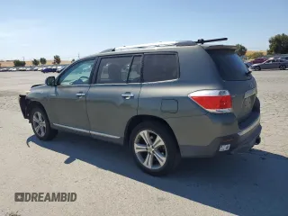 2013 Toyota Highlander Limited with VIN 5TDDK3EH3DS263100, listed as a Copart auction lot 64396525 with 100,076 mi miles and Salvage title. Bid and sale history available at DreamBid. Image 2.