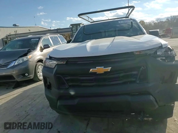 2023 Chevrolet Colorado 4WD Work Truck with VIN 1GCGTBEC3P1193575, listed as a Copart auction lot 81364374 with 31,067 mi miles and Salvage title. Bid and sale history available at DreamBid. Image 11.