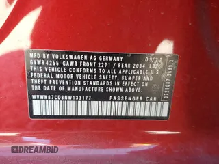 2022 Volkswagen Golf GTI SE with VIN WVWN87CD8NW133177, listed as a Copart auction lot 73325664 with 29,734 mi miles and Salvage Title. Bid and sale history available at carsss.com. Image 12.