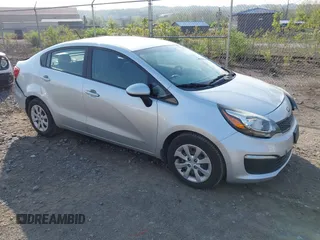 2016 Kia Rio LX with VIN KNADM4A34G6691074, listed as a IAAI auction lot 42165834 with 61,161 mi miles and . Bid and sale history available at DreamBid. Image 1.