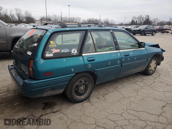 1994 Ford Escort z VIN 1FARP15J1RW125762, wystawiony jako Copart lot #85853184 z przebiegiem 75 229 mil mil oraz Szkoda całkowita • Salvage title. Historia ofert i sprzedaży dostępna na DreamBid. Obrazek 3.