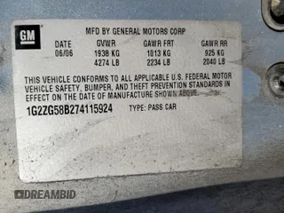 2007 Pontiac G6 G6 with VIN 1G2ZG58B274115924, listed as a Copart auction lot 47471785 with 146,537 mi miles and Salvage title. Bid and sale history available at DreamBid. Image 12.