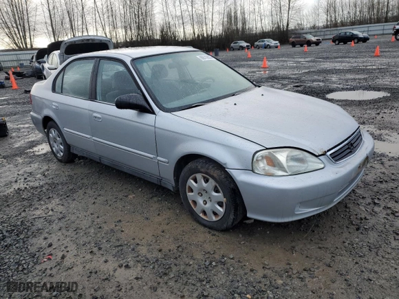 1999 Honda Civic VP with VIN 2HGEJ6616XH539865, listed as a Copart auction lot 88510835 with 309,615 mi miles and Clean Title. Bid and sale history available at carsss.com. Image 4.