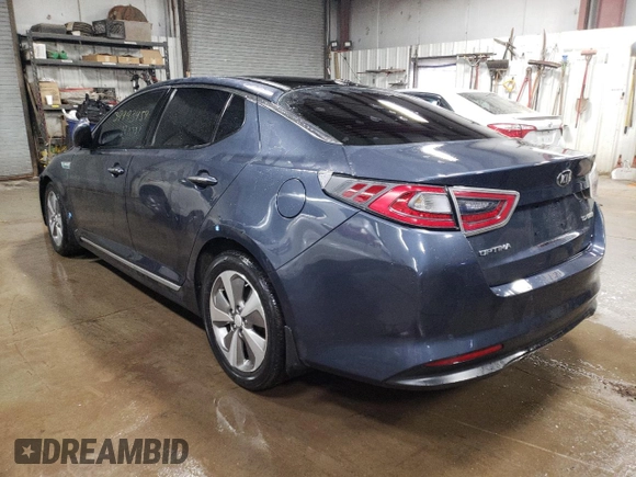 2014 Kia Optima Hybrid EX with VIN KNAGN4ADXE5076308, listed as a Copart auction lot 39993454 with 231,737 mi miles and Salvage Title. Bid and sale history available at carsss.com. Image 2.