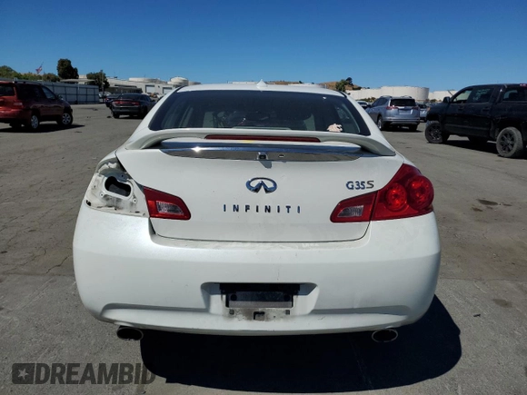2008 Infiniti G35 with VIN JNKBV61E28M218466, listed as a Copart auction lot 68291334 with 193,083 mi miles and Salvage Title. Bid and sale history available at DreamBid. Image 6.