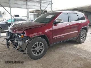 2016 Jeep Grand Cherokee Limited 75th Anniversary with VIN 1C4RJFBG2GC347615, listed as a IAAI auction lot 41945528 with 134,363 mi miles and . Bid and sale history available at DreamBid. Image 18.