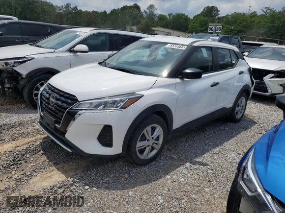 2023 Nissan Kicks S with VIN 3N1CP5BV6PL547532, listed as a Copart auction lot 53339715 with 29,151 mi miles and Clean Title. Bid and sale history available at carsss.com. Image 1.