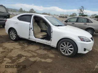 2008 Lexus IS with VIN JTHBK262685075547, listed as a Copart auction lot 52454725 with 140,289 mi miles and Salvage Title. Bid and sale history available at carsss.com. Image 4.