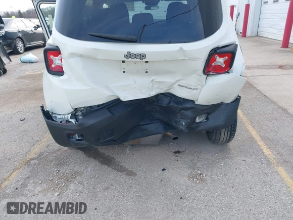 2016 Jeep Renegade Sport with VIN ZACCJAAT3GPE31591, listed as a IAAI auction lot 41847040 with 68,016 mi miles and . Bid and sale history available at carsss.com. Image 6.
