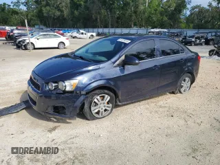 2015 Chevrolet Sonic LT with VIN 1G1JC5SHXF4209848, listed as a Copart auction lot 61079015 with 81,030 mi miles and Salvage title. Bid and sale history available at DreamBid. Image 1.