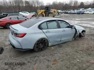 2023 BMW M3 Competition xDrive z VIN WBS43AY02PFP75791, wystawiony jako Copart lot #46810125 z przebiegiem Nie podano mil oraz Szkoda całkowita • Salvage title. Historia ofert i sprzedaży dostępna na DreamBid. Obrazek 3.