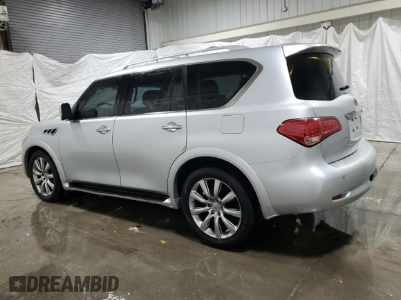 2011 Infiniti QX56 8-passenger with VIN JN8AZ2NC9B9302902, listed as a Copart auction lot 51126765 with 208,505 mi miles and Clean Title. Bid and sale history available at carsss.com. Image 2.
