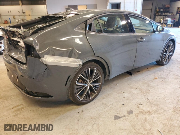 2023 Toyota Prius LE with VIN JTDADABU7P3004165, listed as a Copart auction lot 77584654 with 20,911 mi miles and Salvage Title. Bid and sale history available at DreamBid. Image 3.